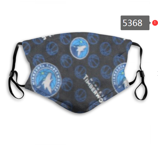 2020 NBA Minnesota Timberwolves #1 Dust mask with filter->nfl dust mask->Sports Accessory